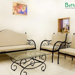 5-Seater Grey Iron Sofa Set – Premium Comfort with Heavy-Duty Iron Frame